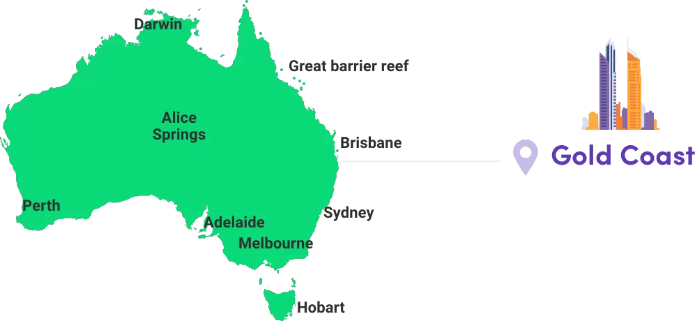 gold coast map